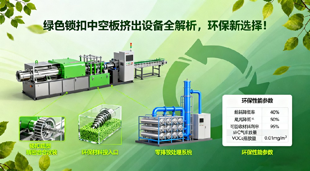 綠色鎖扣中空板擠出設(shè)備全解析，環(huán)保新選擇！
